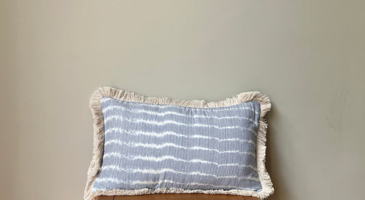 Cushion | Blue & white stripes