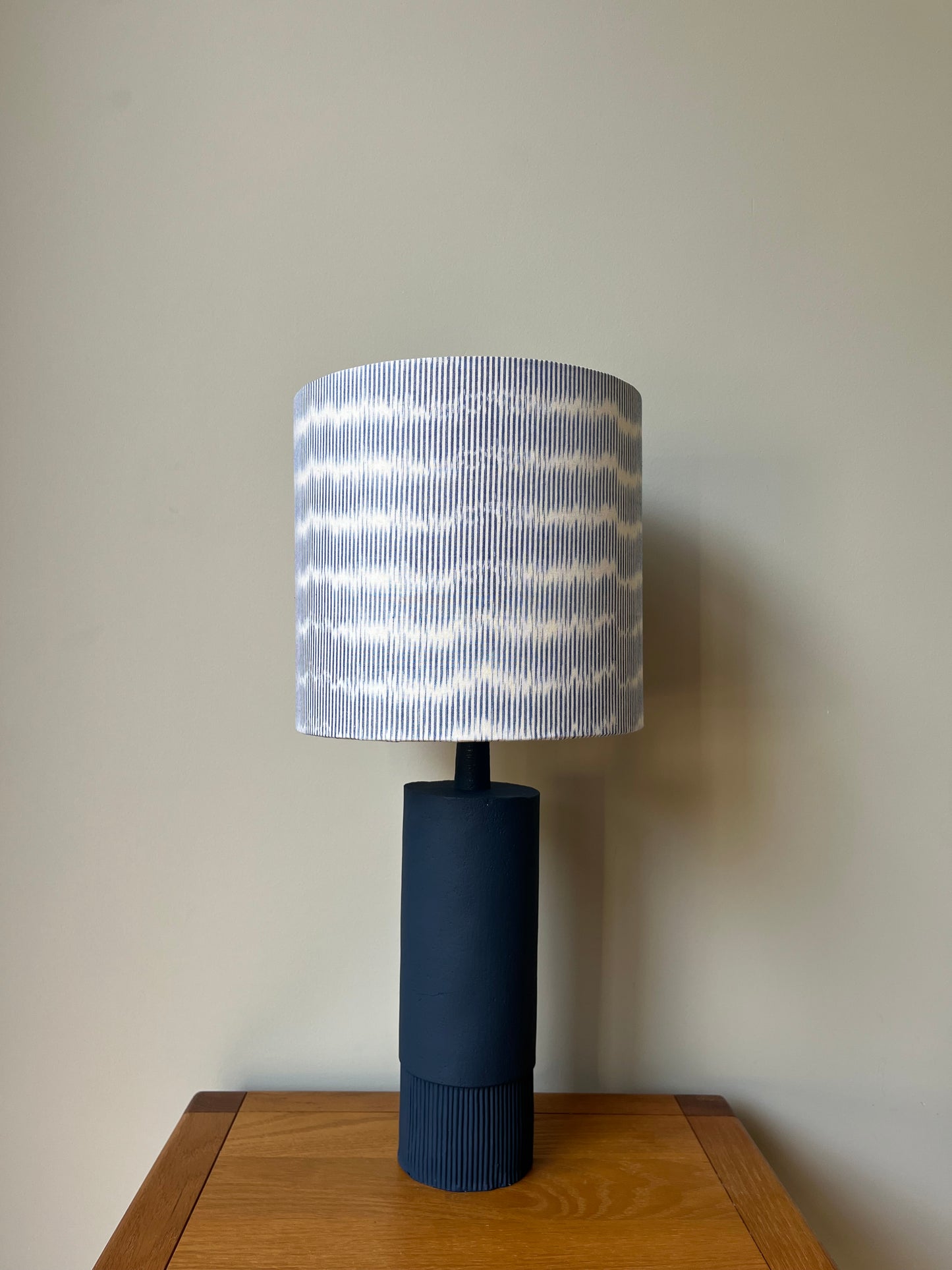 Lampshade | Blue & white stripes