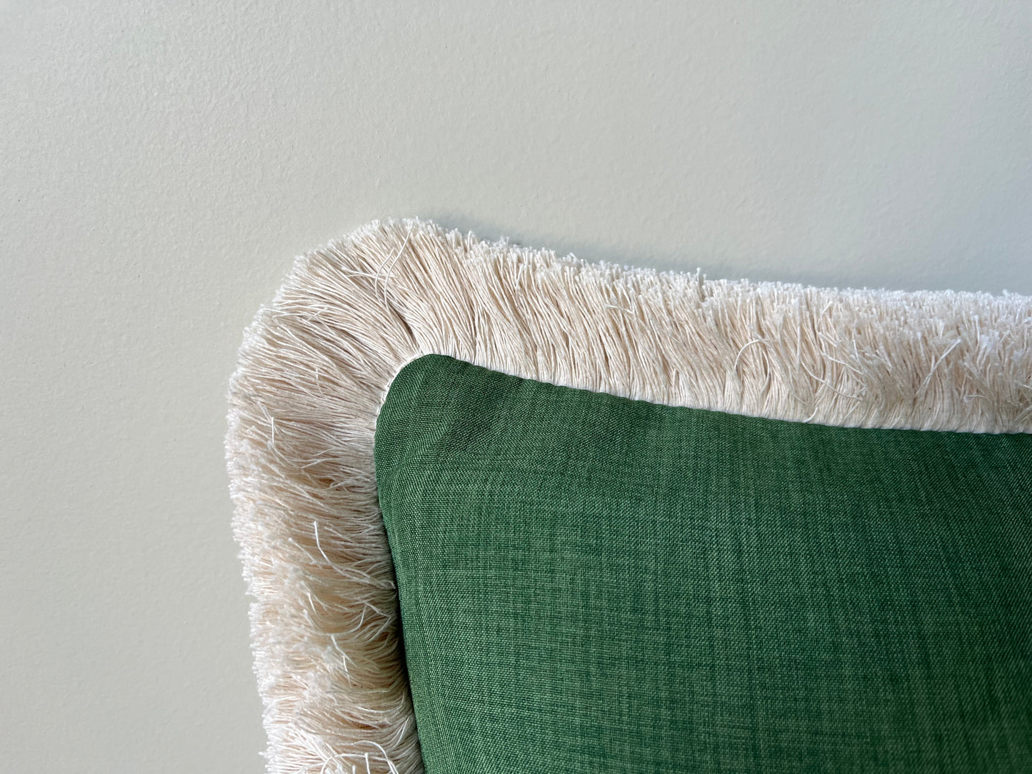 Cushion | Green & white stripes