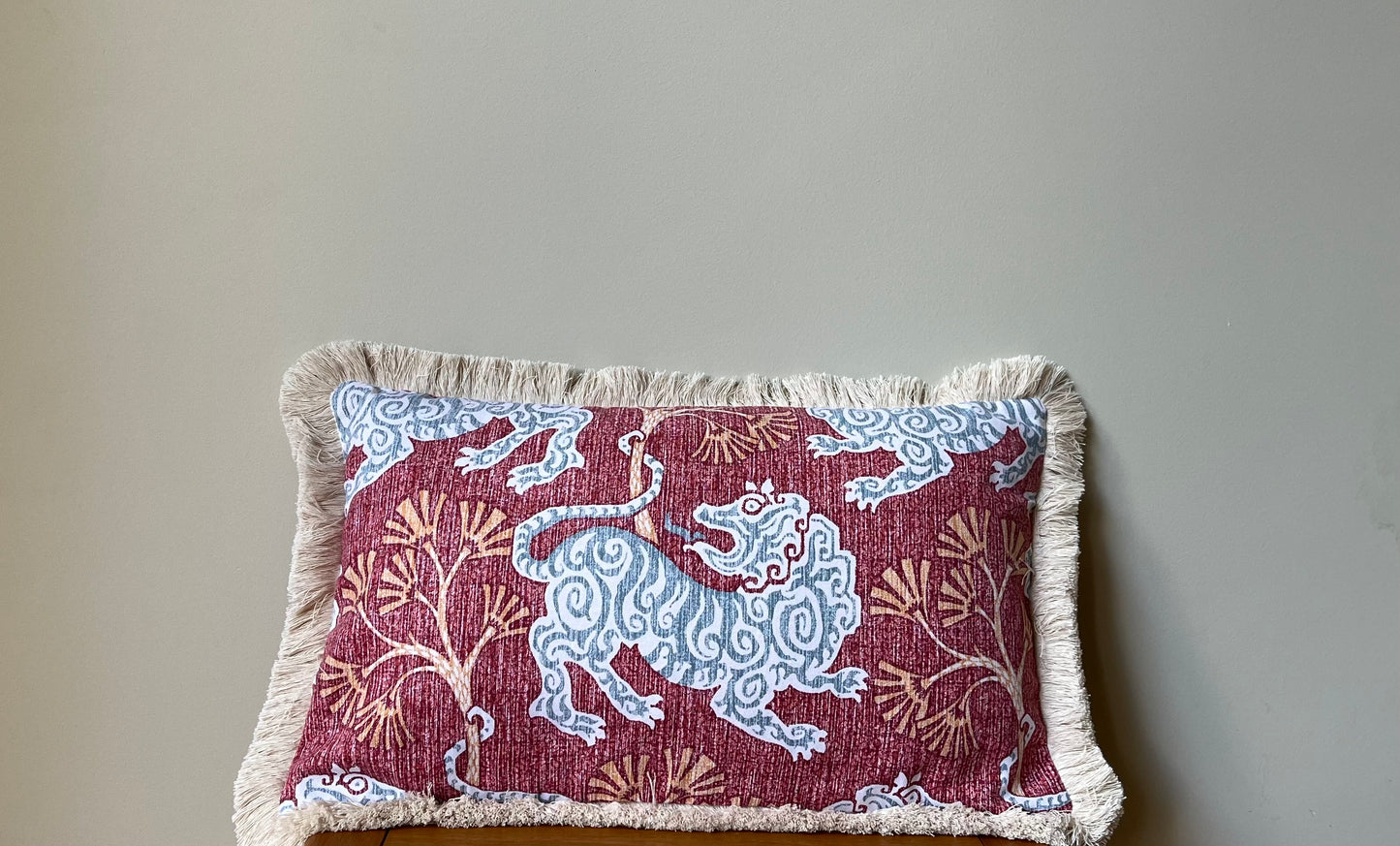 Cushion | P. Kaufmann fabric (red)