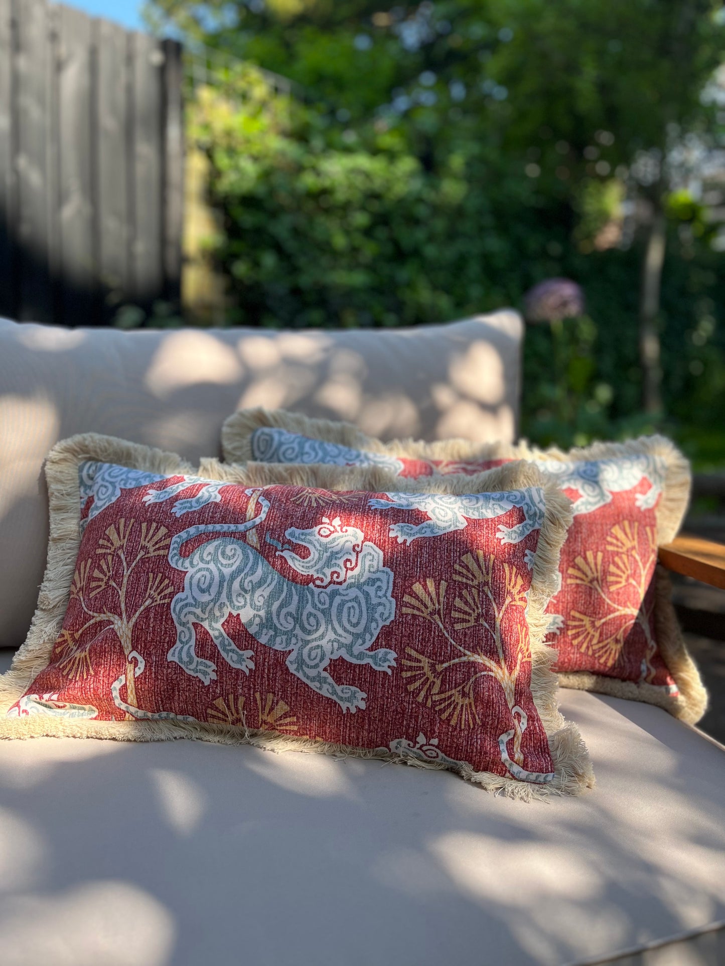 Cushion | P. Kaufmann fabric (red)