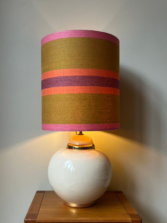 Lampshade | Striped linen fabric